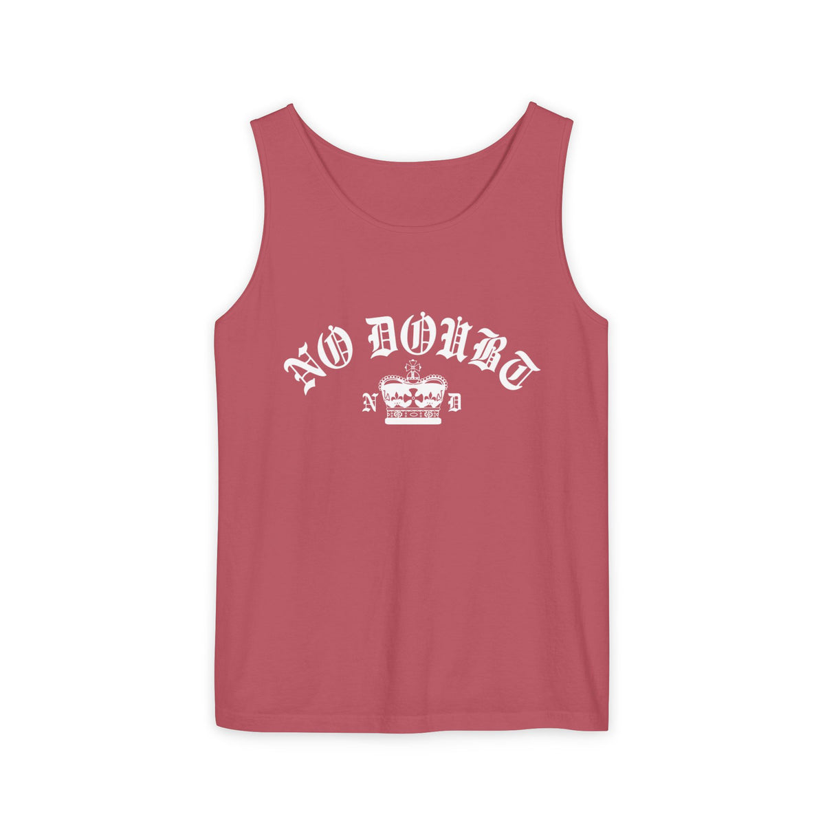 Comfort Colors® No Doubt Band Unisex Tank top, 90s Ska Punk Rock Graphic Tee, Tragic Kingdom Era Orange Crop Top,Retro Gwen Stefani Fan Gift