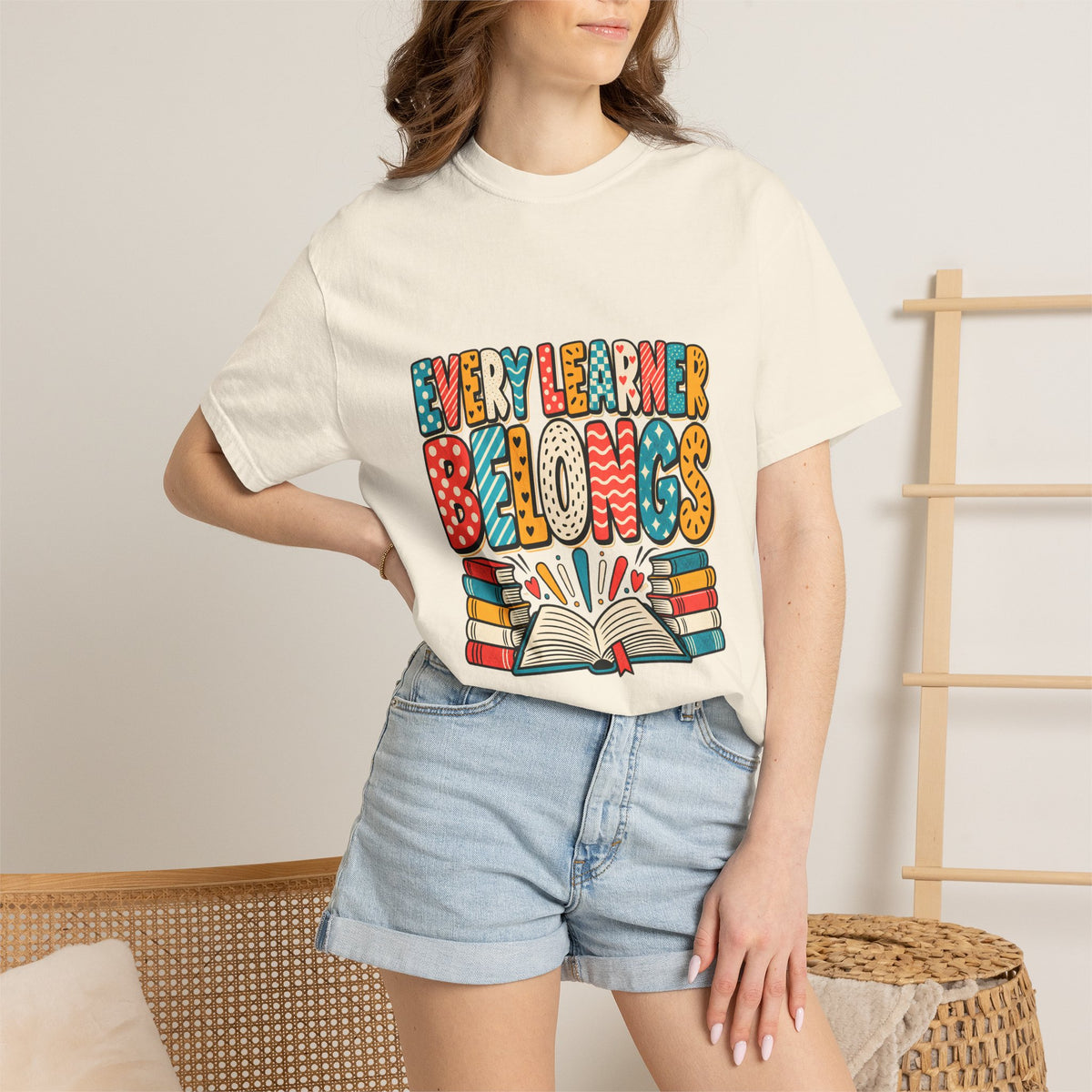 Comfort Colors® Every Learner Belongs T-Shirt, Inclusive Education Teacher Gift, Special Education Classroom, Back to School Teacher Shirt