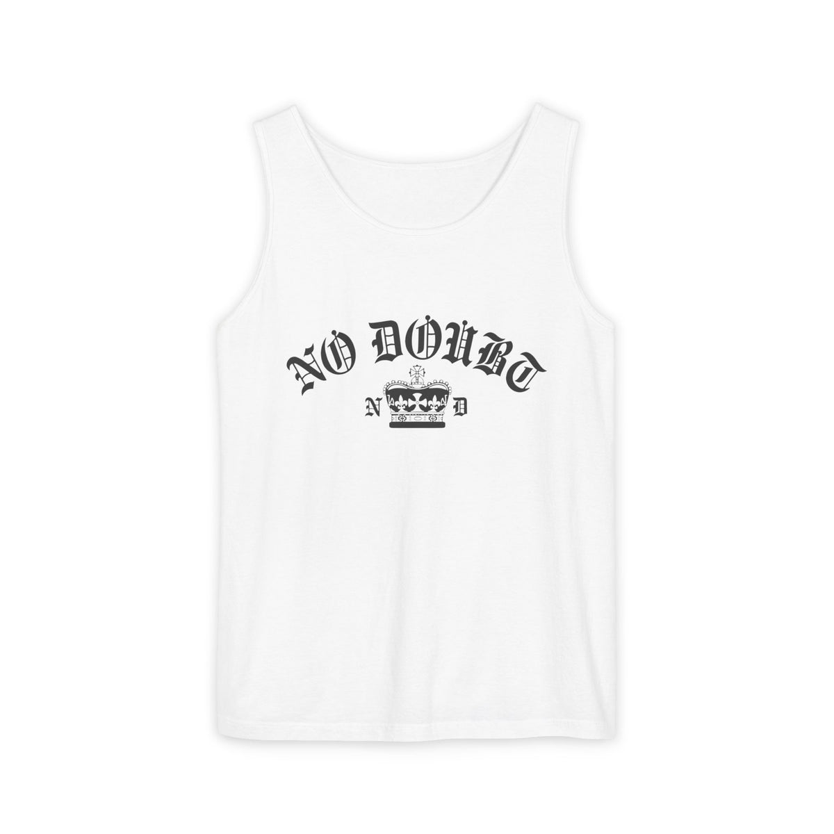 Comfort Colors® No Doubt Band Unisex Tank top, 90s Ska Punk Rock Graphic Tee, Tragic Kingdom Era Orange Crop Top,Retro Gwen Stefani Fan Gift