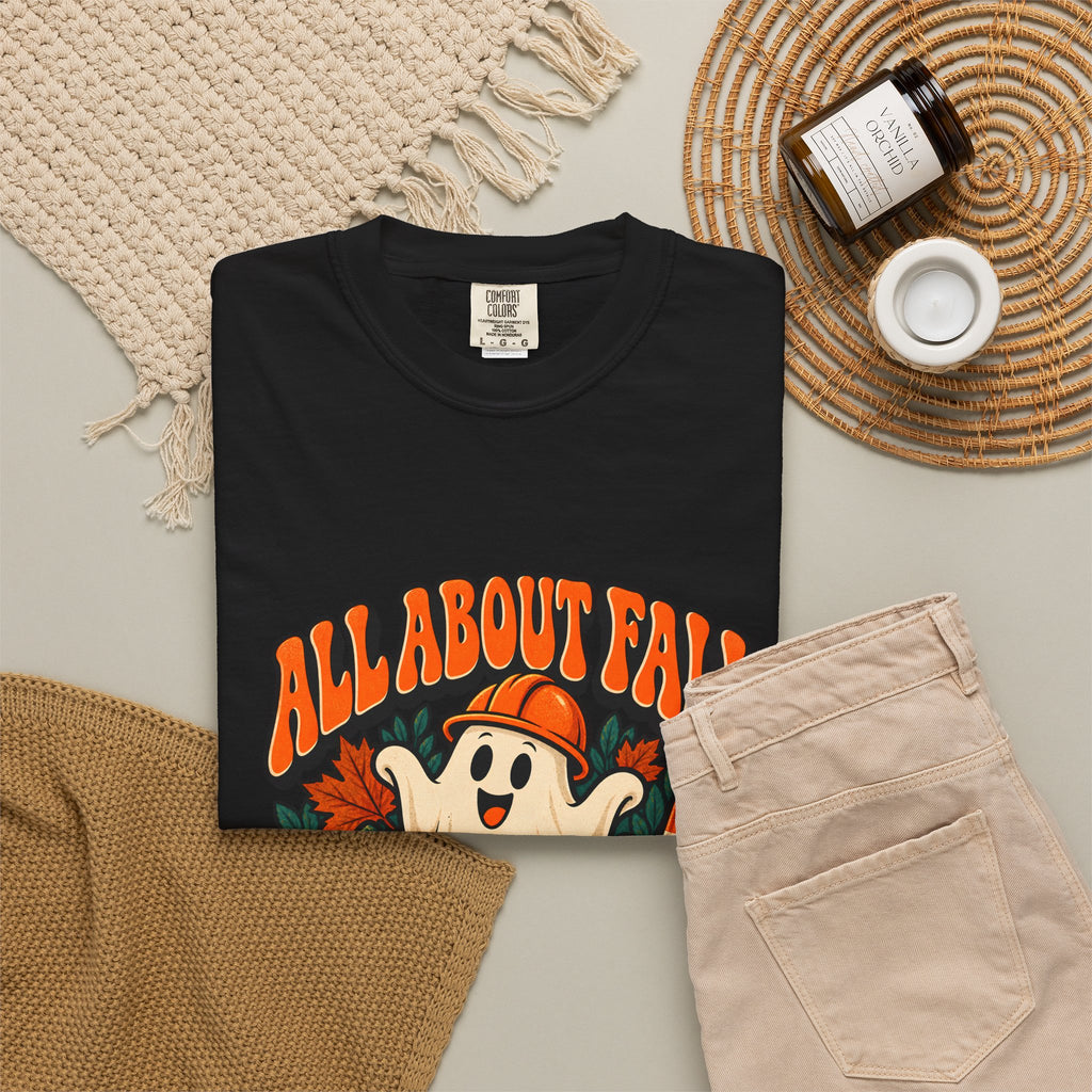 T-shirt Comfort Colors® All About Fall Prevention, cadeau amusant pour kinésithérapeute, t-shirt graphique pour ergothérapeute spécial Halloween