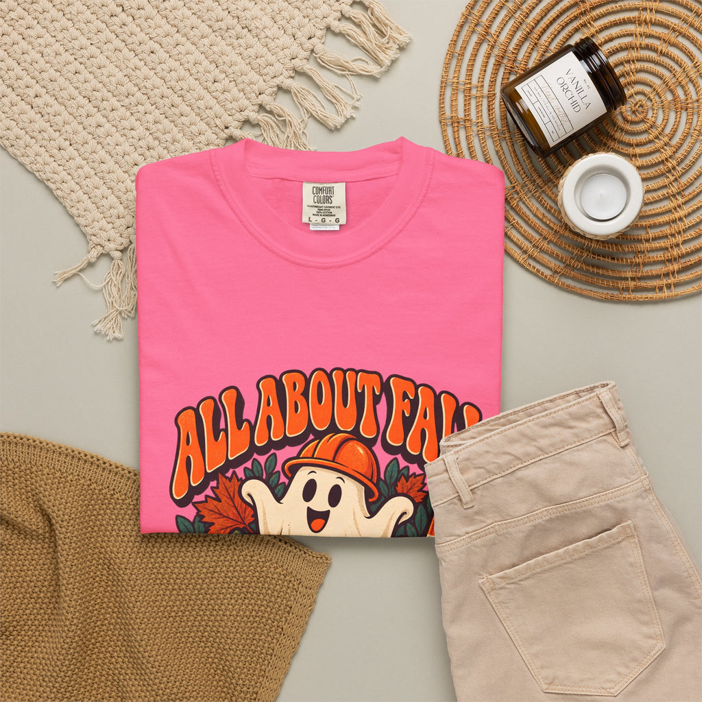 T-shirt Comfort Colors® All About Fall Prevention, cadeau amusant pour kinésithérapeute, t-shirt graphique pour ergothérapeute spécial Halloween