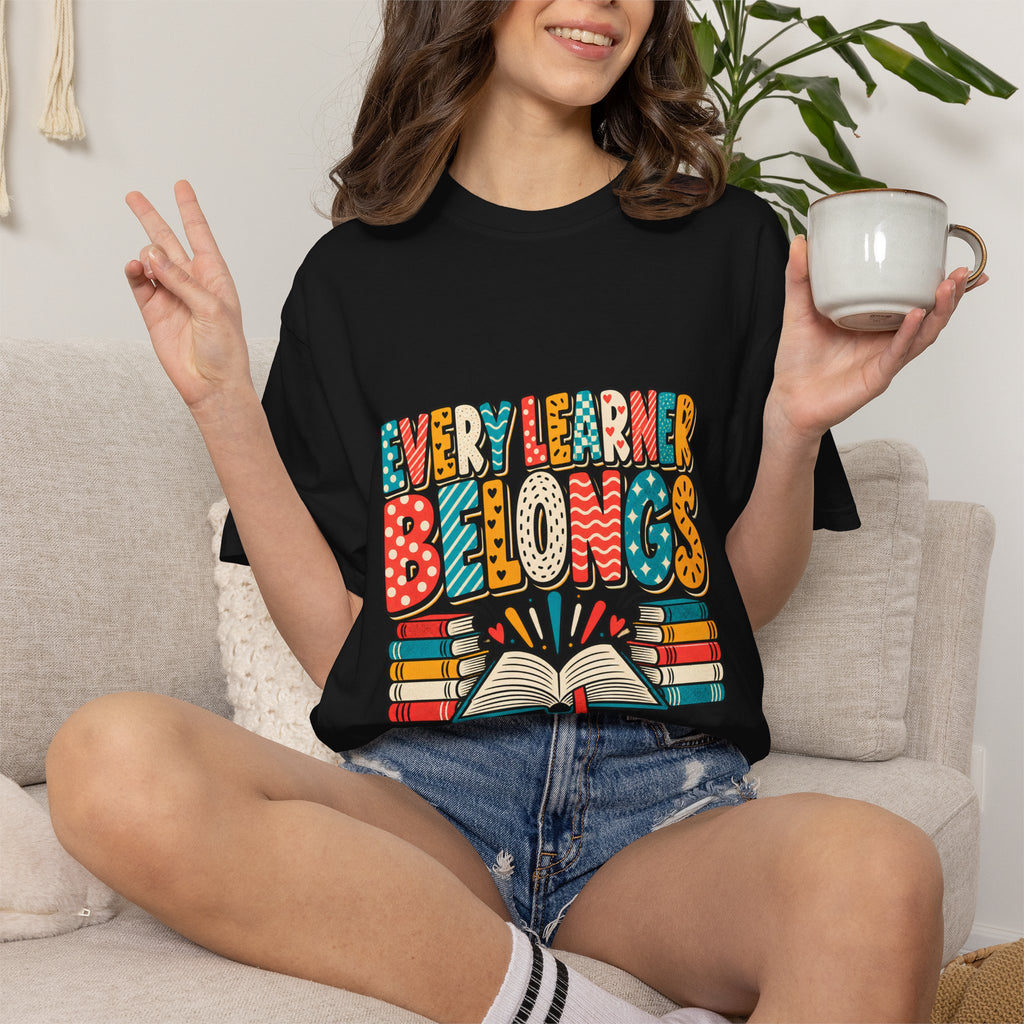 Comfort Colors® Every Learner Belongs T-Shirt, Inclusive Education Teacher Gift, Special Education Classroom, Back to School Teacher Shirt