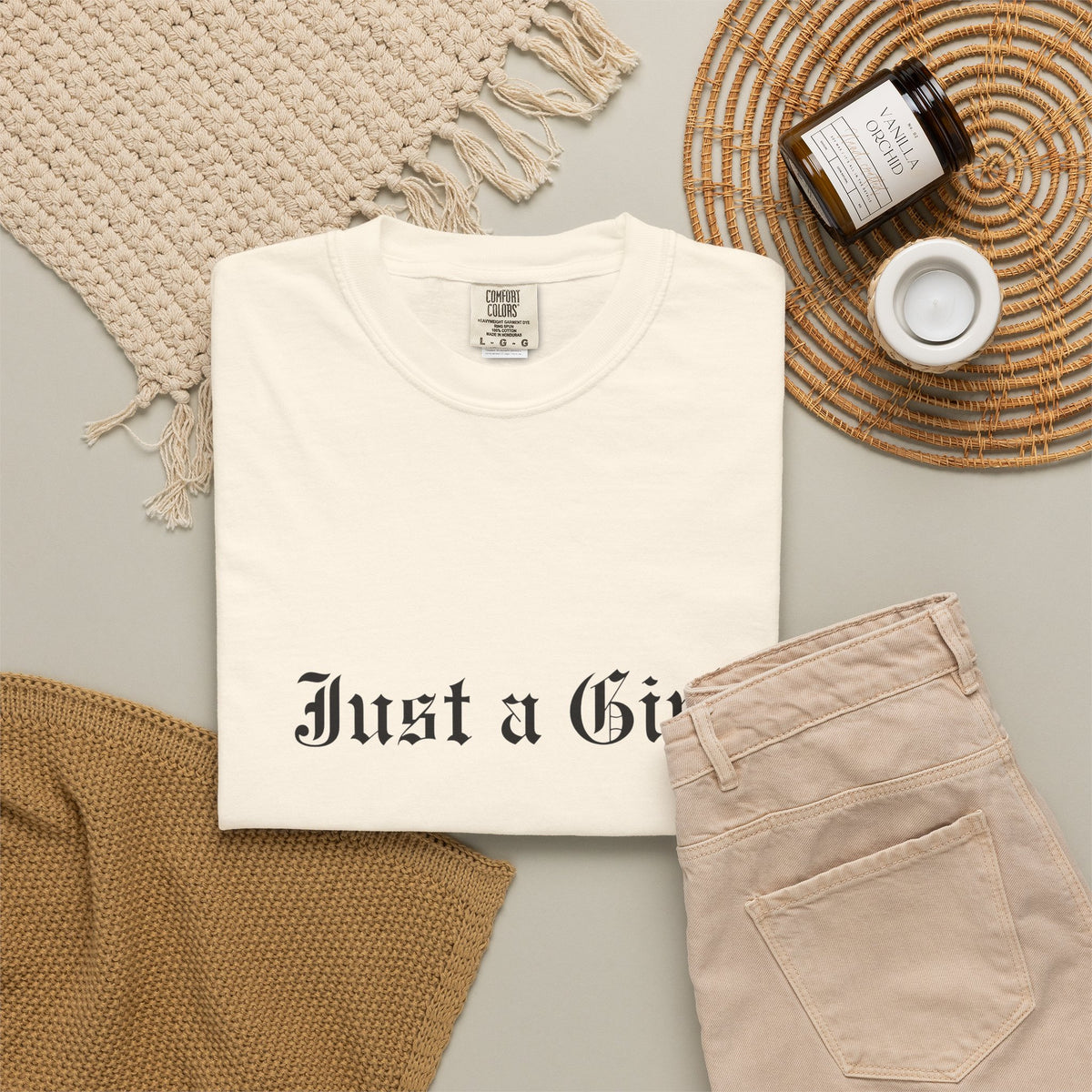 Comfort Colors® NO DOUBT Band Tee | Vintage-Inspired Rock Shirt, Tragic Kingdom Design - Im Just a Girl