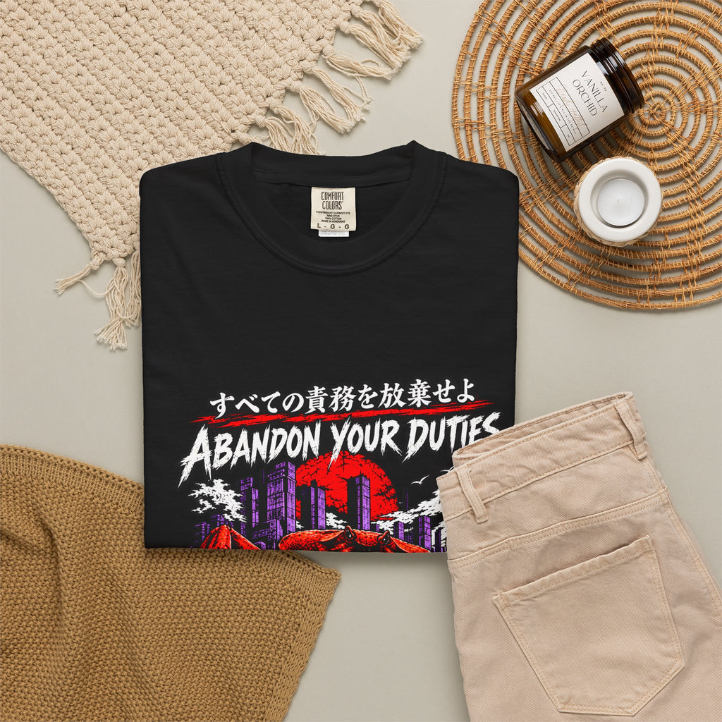 Comfort Colors® Abandon Your Duties Evolve Into Crab Funny T-Shirt