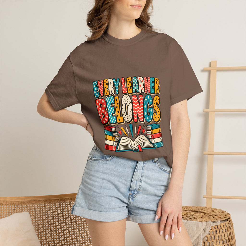 Comfort Colors® Every Learner Belongs T-Shirt, Inclusive Education Teacher Gift, Special Education Classroom, Back to School Teacher Shirt