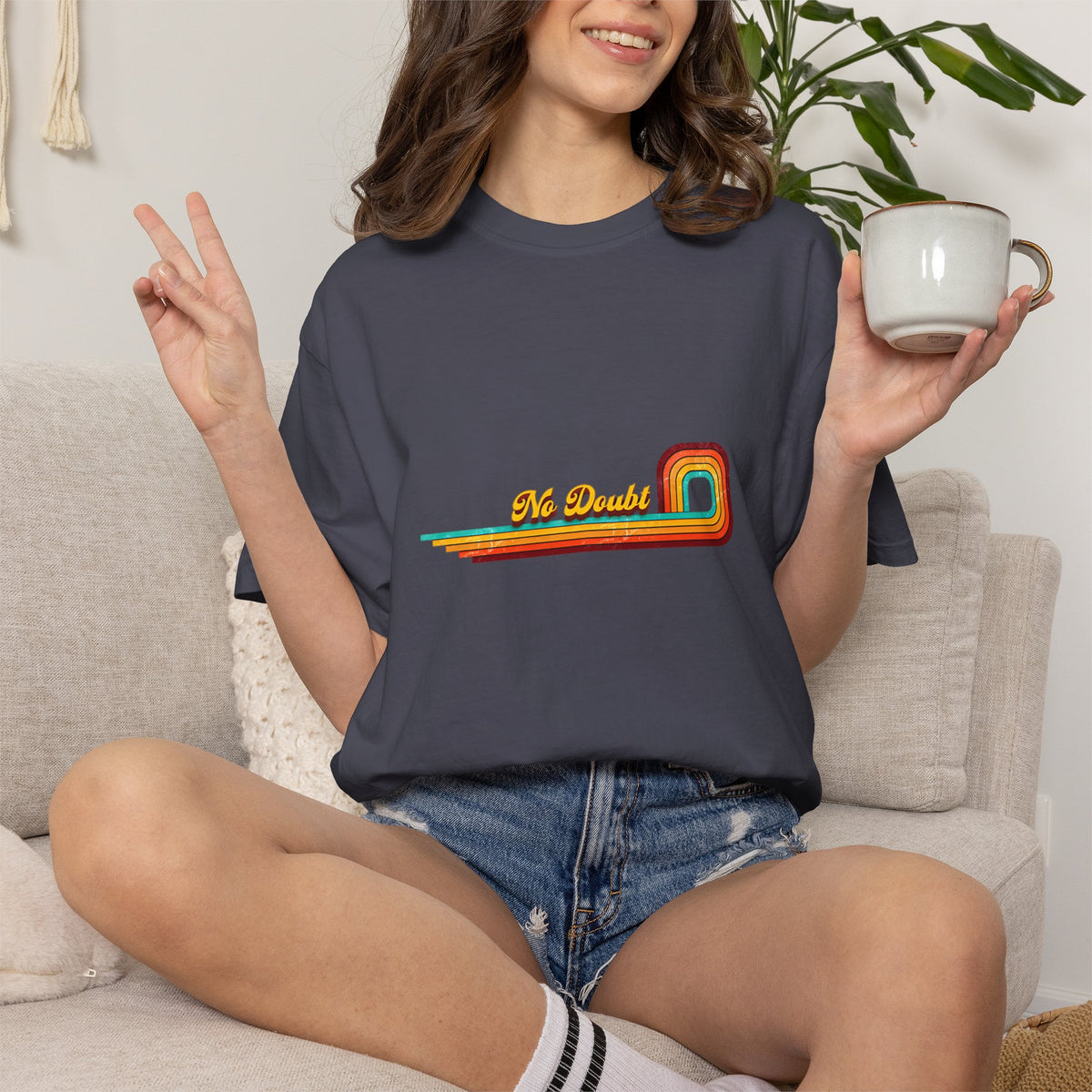 Comfort Colors® No Doubt Retro Rainbow T-Shirt