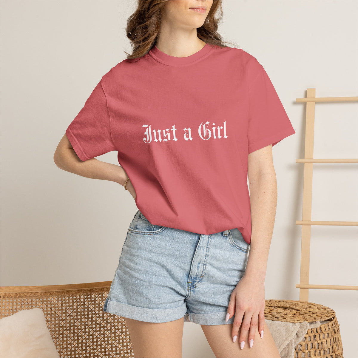 Comfort Colors® NO DOUBT Band Tee | Vintage-Inspired Rock Shirt, Tragic Kingdom Design - Im Just a Girl