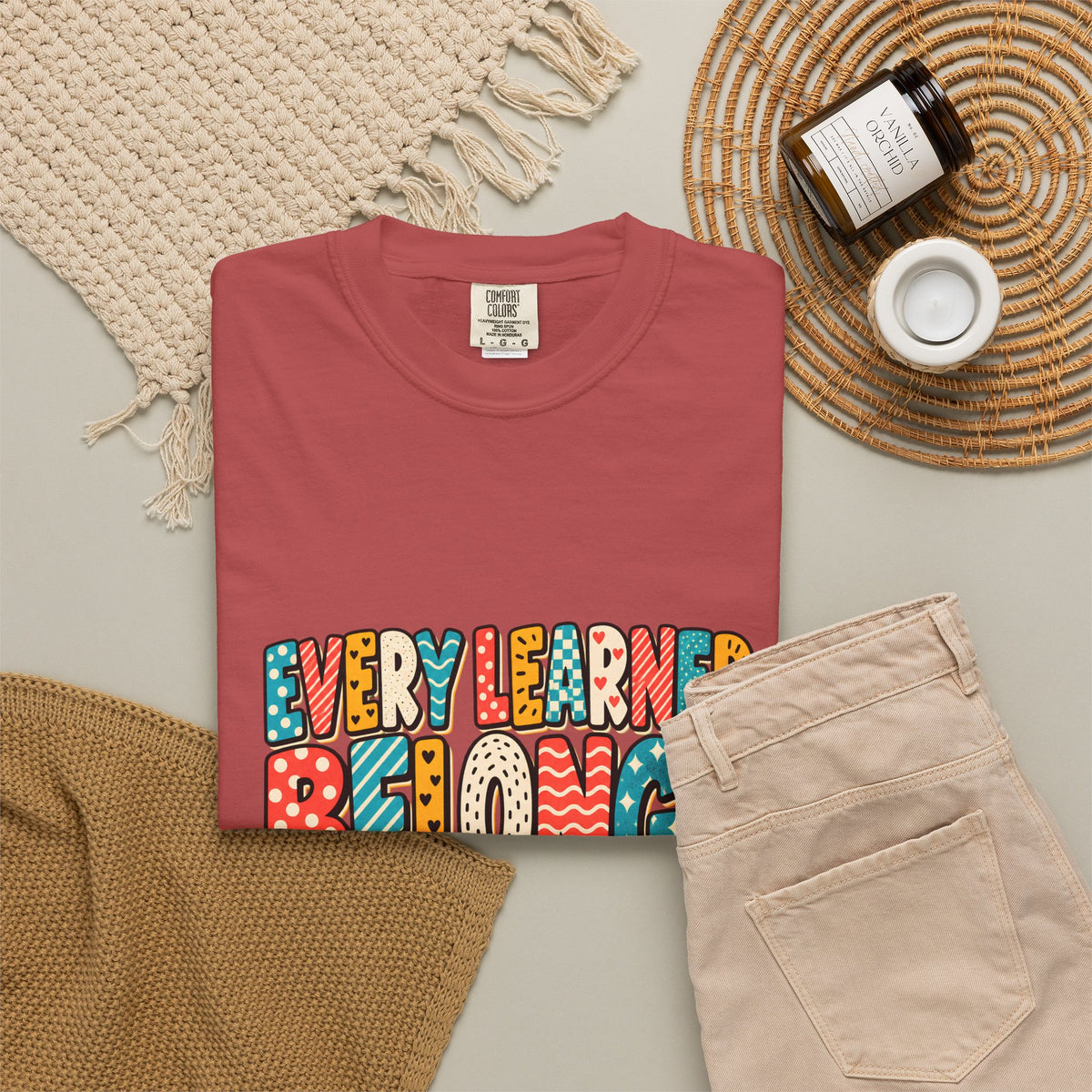 Comfort Colors® Every Learner Belongs T-Shirt, Inclusive Education Teacher Gift, Special Education Classroom, Back to School Teacher Shirt