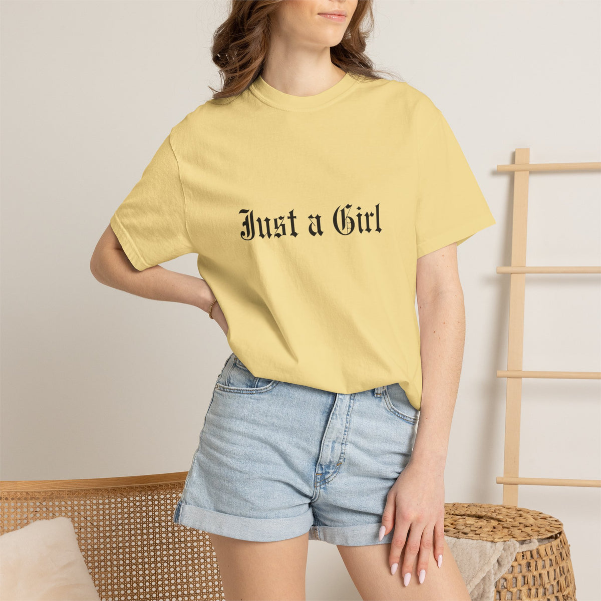 Comfort Colors® NO DOUBT Band Tee | Vintage-Inspired Rock Shirt, Tragic Kingdom Design - Im Just a Girl