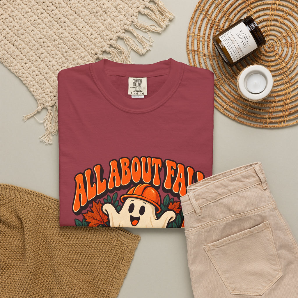 T-shirt Comfort Colors® All About Fall Prevention, cadeau amusant pour kinésithérapeute, t-shirt graphique pour ergothérapeute spécial Halloween