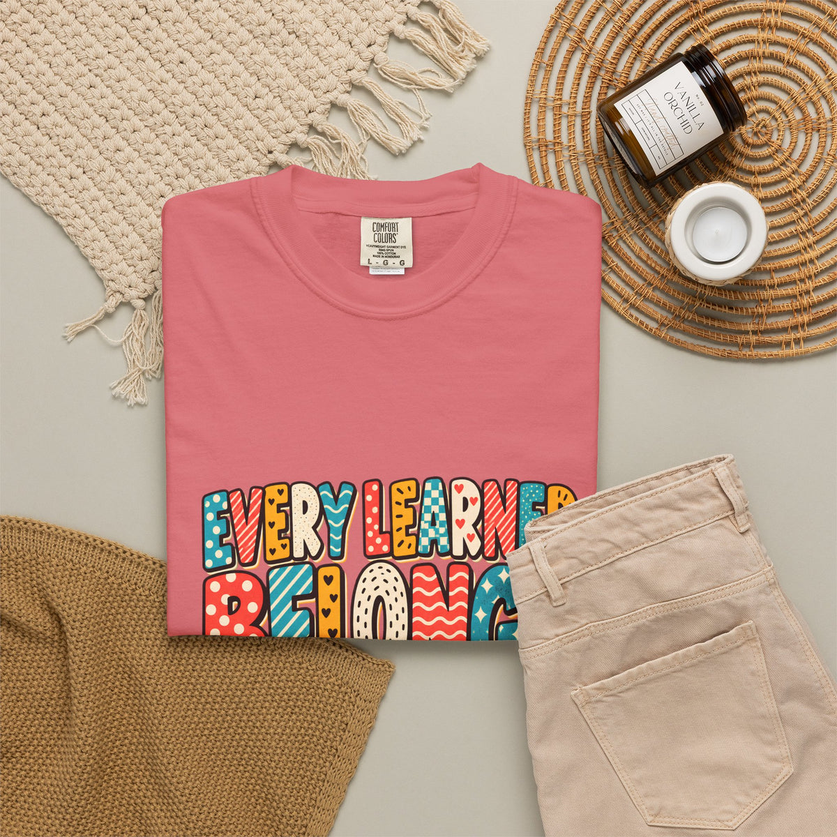Comfort Colors® Every Learner Belongs T-Shirt, Inclusive Education Teacher Gift, Special Education Classroom, Back to School Teacher Shirt