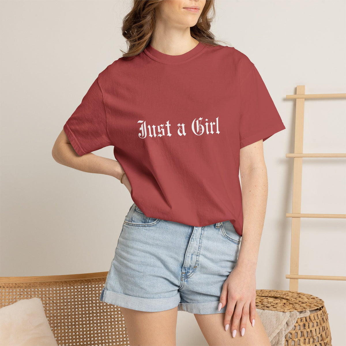 Comfort Colors® NO DOUBT Band Tee | Vintage-Inspired Rock Shirt, Tragic Kingdom Design - Im Just a Girl