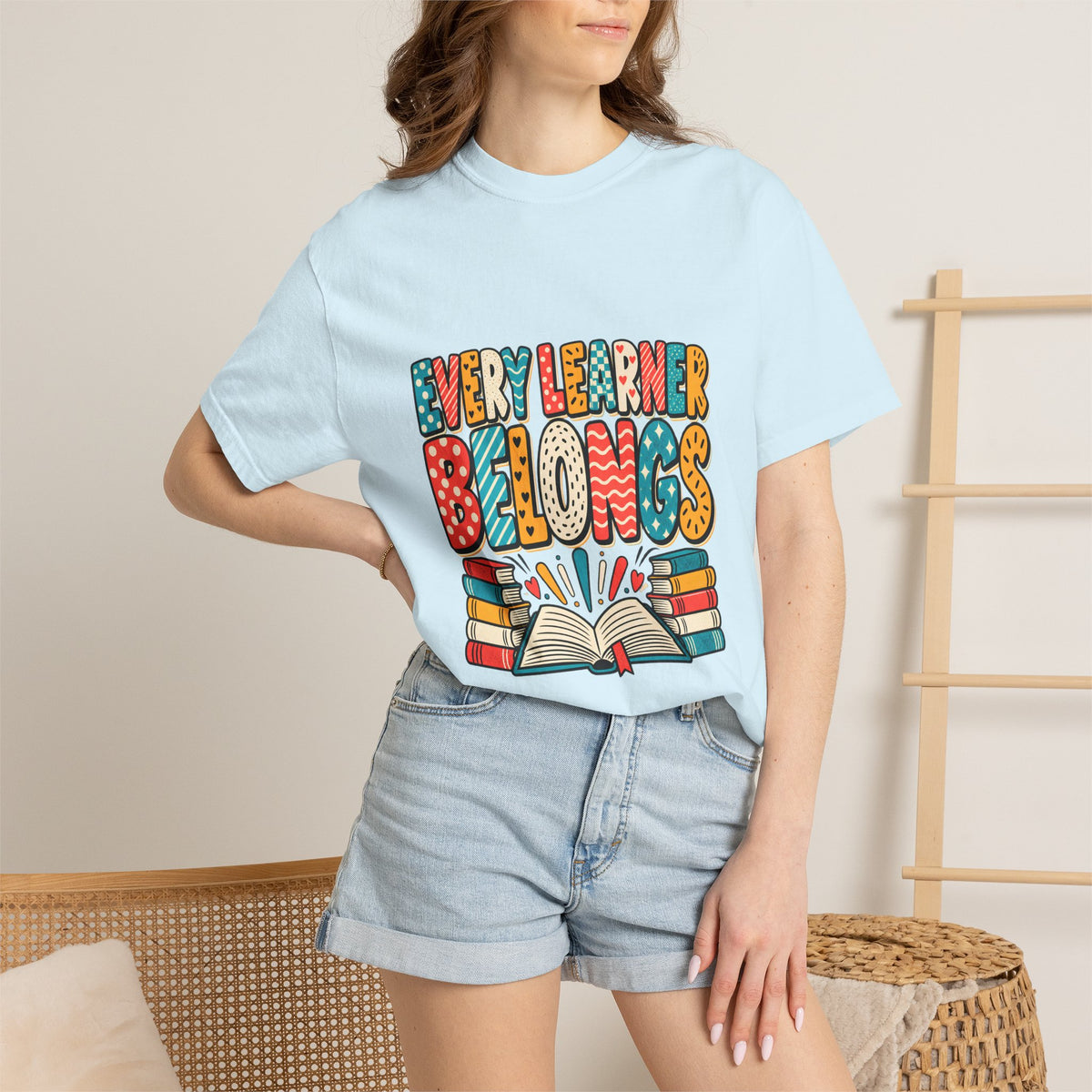 Comfort Colors® Every Learner Belongs T-Shirt, Inclusive Education Teacher Gift, Special Education Classroom, Back to School Teacher Shirt