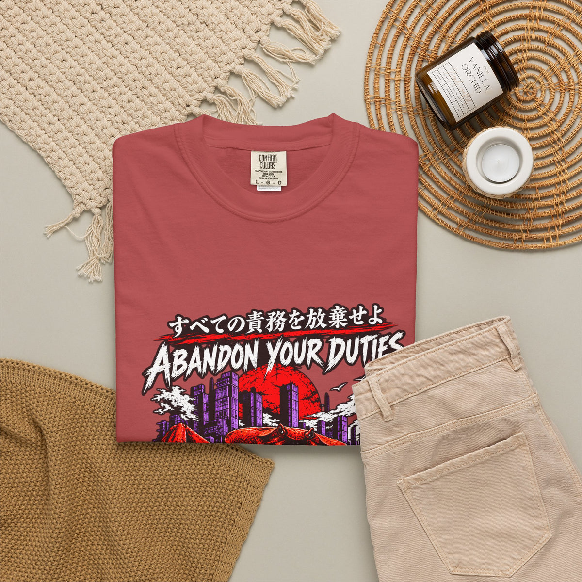 Comfort Colors® Abandon Your Duties Evolve Into Crab Funny T-Shirt