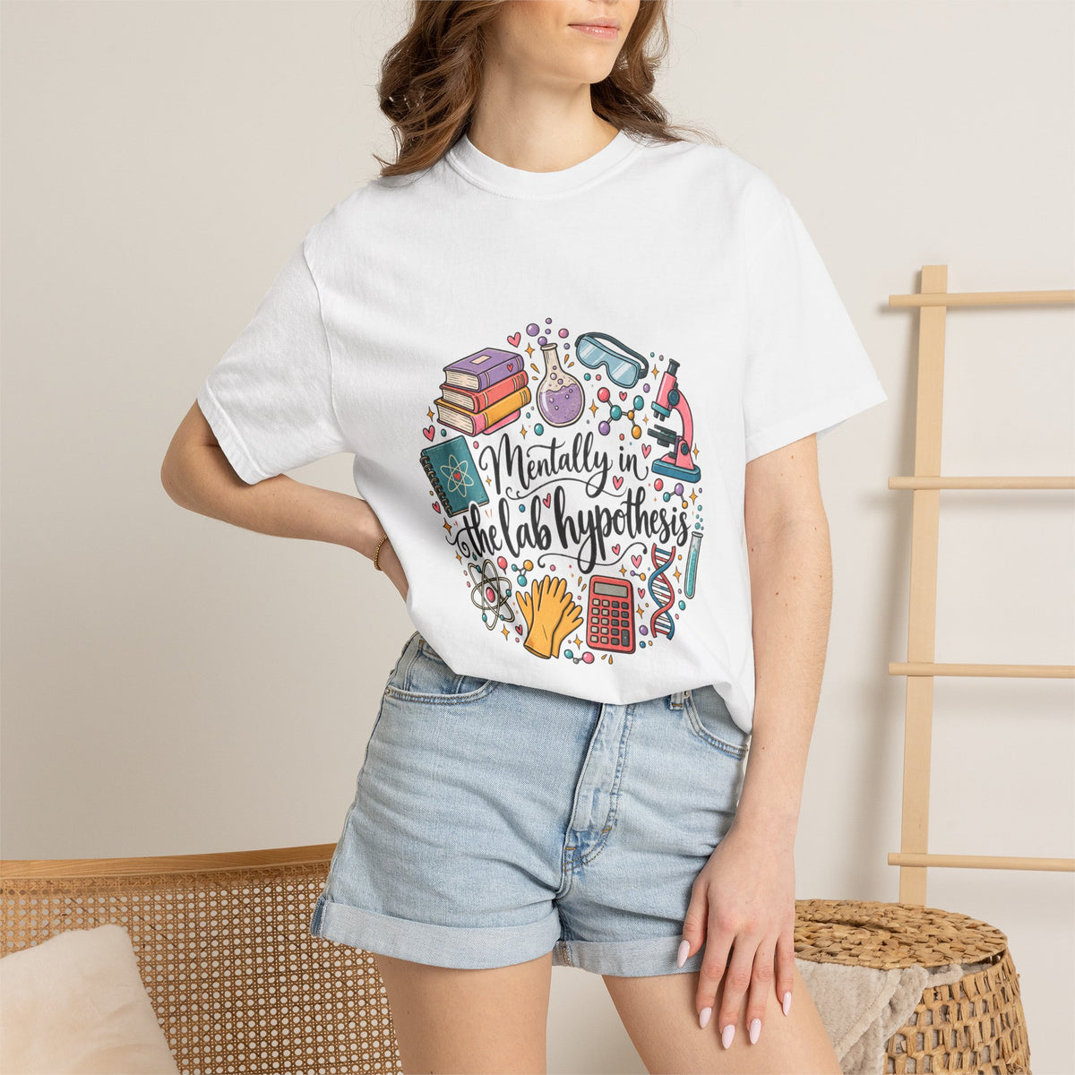 Comfort Colors® Mentally in the Lab Hypothesis Shirt, Funny Science Teacher Gift, STEM Chemistry Biology shirt, Lab Scientist Student Shirt