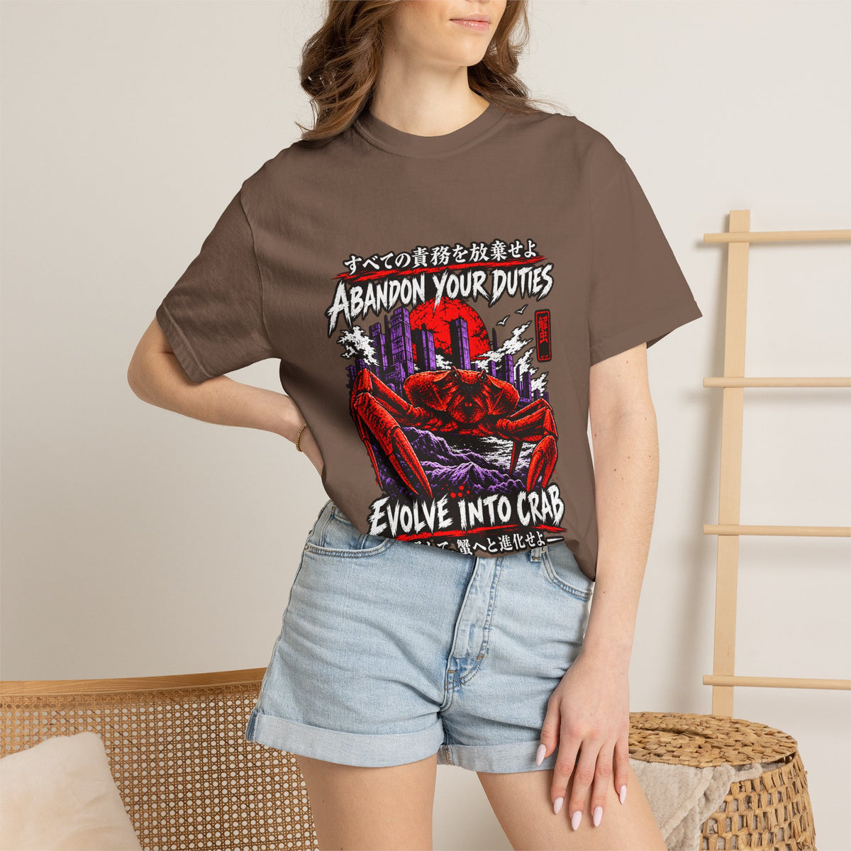 Comfort Colors® Abandon Your Duties Evolve Into Crab Funny T-Shirt