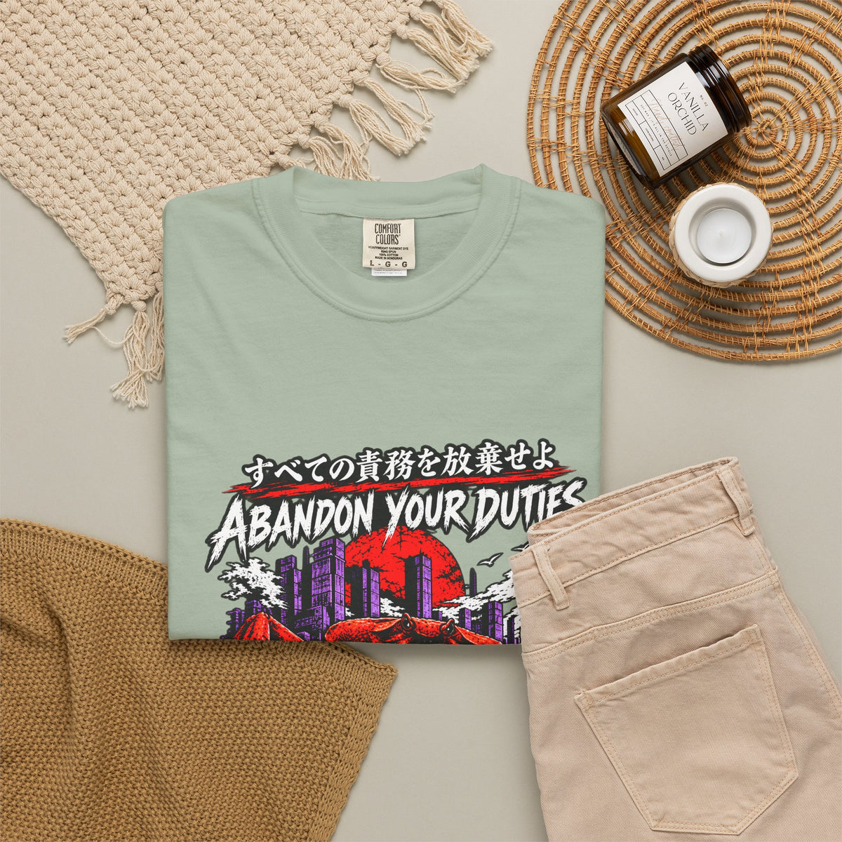 Comfort Colors® Abandon Your Duties Evolve Into Crab Funny T-Shirt