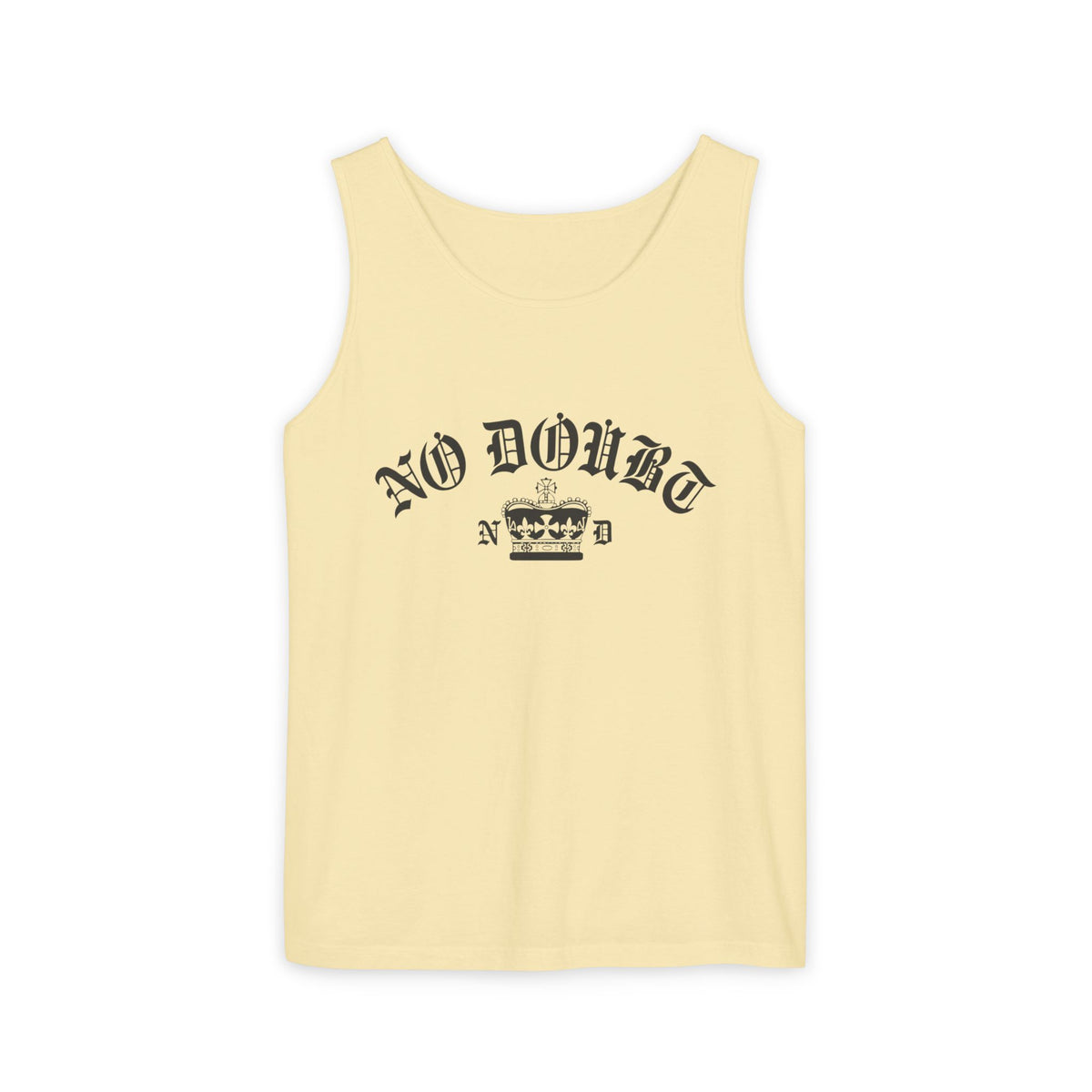 Comfort Colors® No Doubt Band Unisex Tank top, 90s Ska Punk Rock Graphic Tee, Tragic Kingdom Era Orange Crop Top,Retro Gwen Stefani Fan Gift