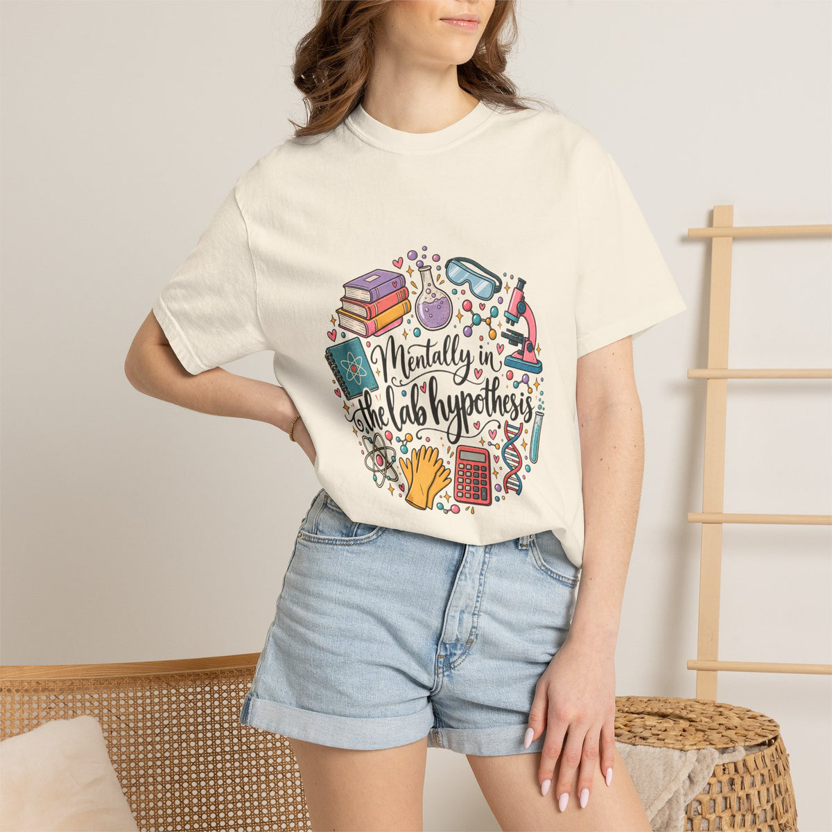 Comfort Colors® Mentally in the Lab Hypothesis Shirt, Funny Science Teacher Gift, STEM Chemistry Biology shirt, Lab Scientist Student Shirt