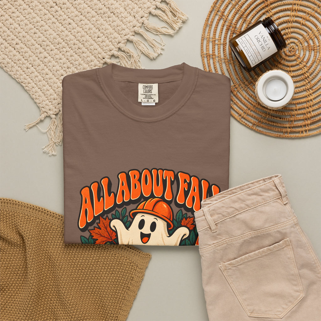 T-shirt Comfort Colors® All About Fall Prevention, cadeau amusant pour kinésithérapeute, t-shirt graphique pour ergothérapeute spécial Halloween