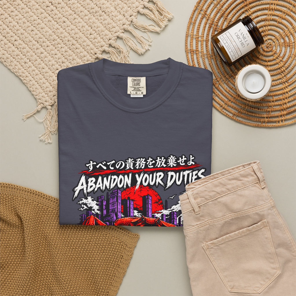Comfort Colors® Abandon Your Duties Evolve Into Crab Funny T-Shirt