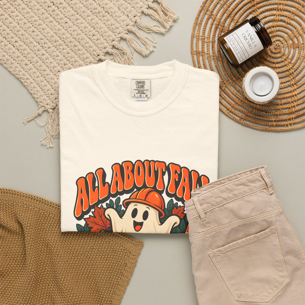 T-shirt Comfort Colors® All About Fall Prevention, cadeau amusant pour kinésithérapeute, t-shirt graphique pour ergothérapeute spécial Halloween