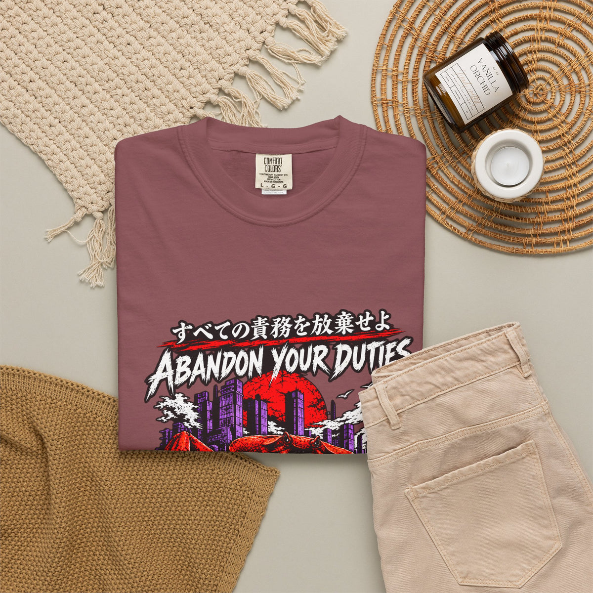 Comfort Colors® Abandon Your Duties Evolve Into Crab Funny T-Shirt