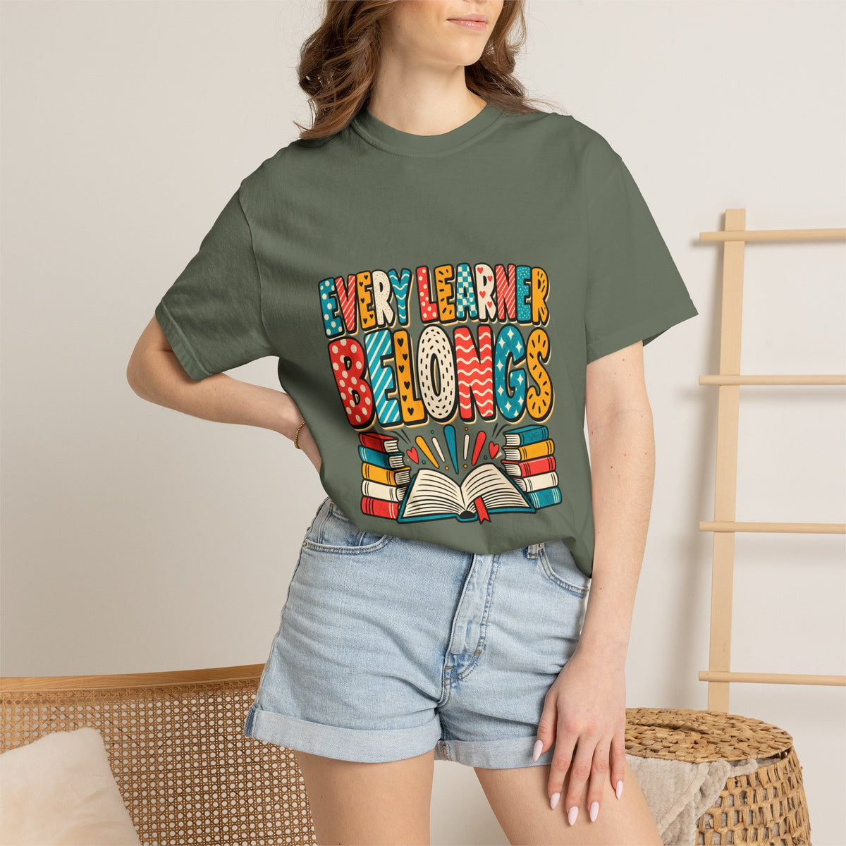 Comfort Colors® Every Learner Belongs T-Shirt, Inclusive Education Teacher Gift, Special Education Classroom, Back to School Teacher Shirt