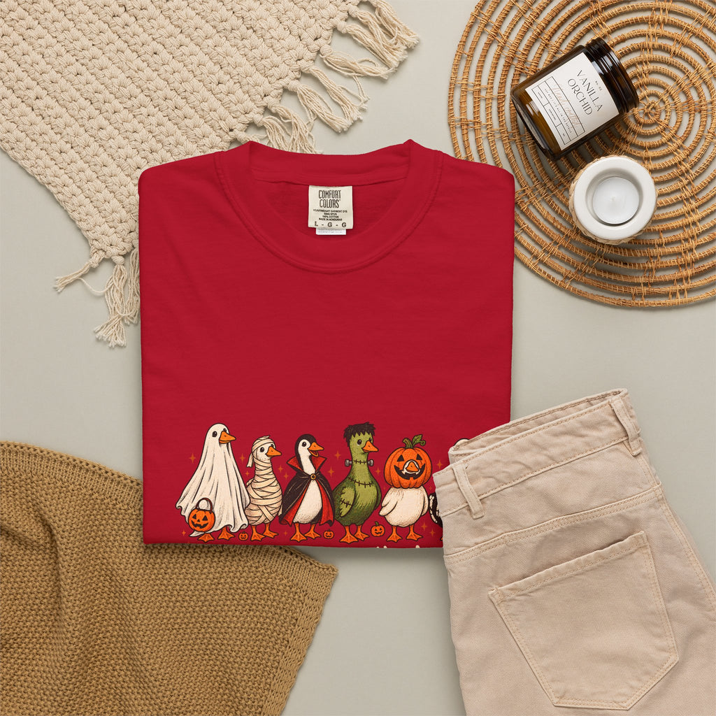 Camiseta divertida de ganso de Halloween Comfort Colors®, camisa de ganso espeluznante, camisa de Halloween, camiseta de ganso esqueleto, camisa de temporada espeluznante, camiseta espeluznante