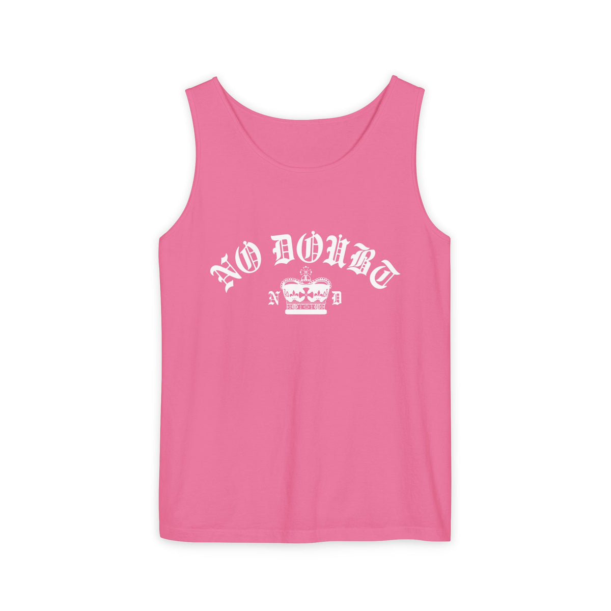 Comfort Colors® No Doubt Band Unisex Tank top, 90s Ska Punk Rock Graphic Tee, Tragic Kingdom Era Orange Crop Top,Retro Gwen Stefani Fan Gift