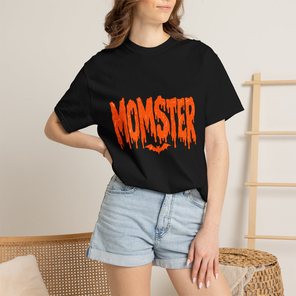 Comfort Colors® Momster Shirt, Retro Halloween Shirt, Spooky Mama Shirt, Mom Life Shirt, Funny Halloween, Tee, Spooky Season Shirt for Women