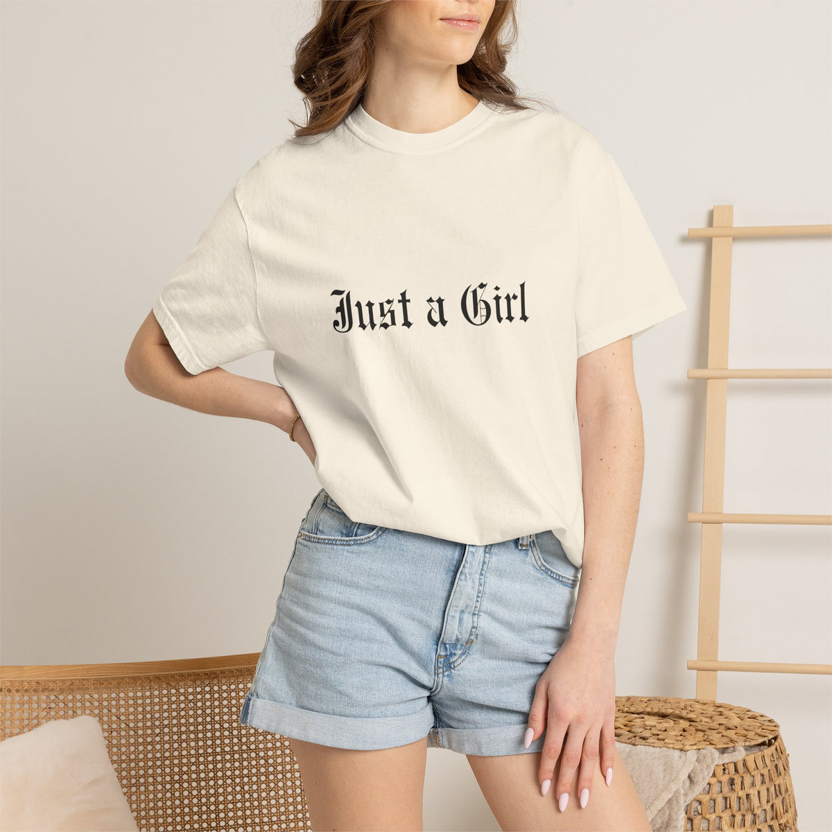 Comfort Colors® NO DOUBT Band Tee | Vintage-Inspired Rock Shirt, Tragic Kingdom Design - Im Just a Girl