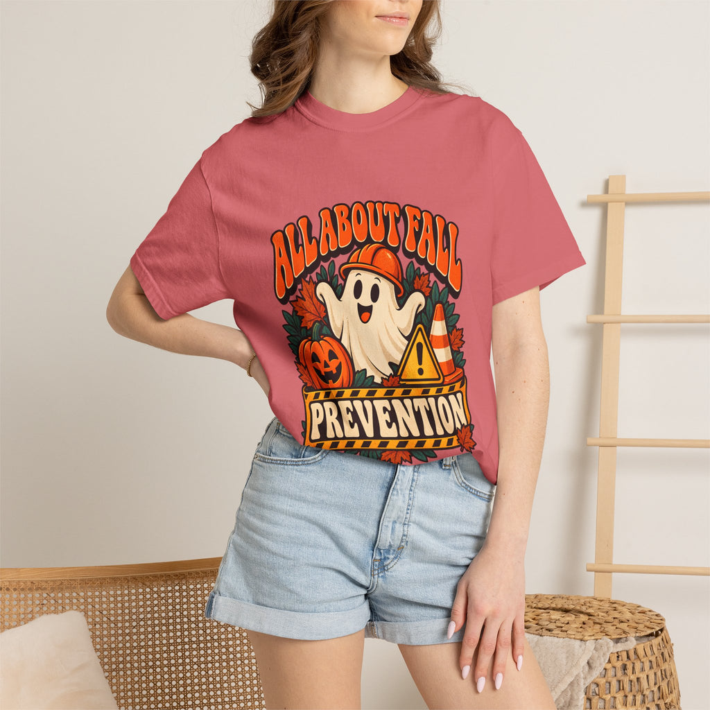 T-shirt Comfort Colors® All About Fall Prevention, cadeau amusant pour kinésithérapeute, t-shirt graphique pour ergothérapeute spécial Halloween