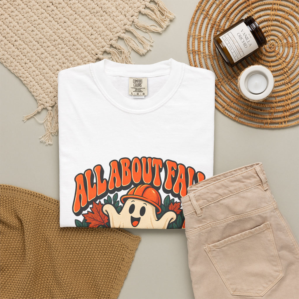 T-shirt Comfort Colors® All About Fall Prevention, cadeau amusant pour kinésithérapeute, t-shirt graphique pour ergothérapeute spécial Halloween