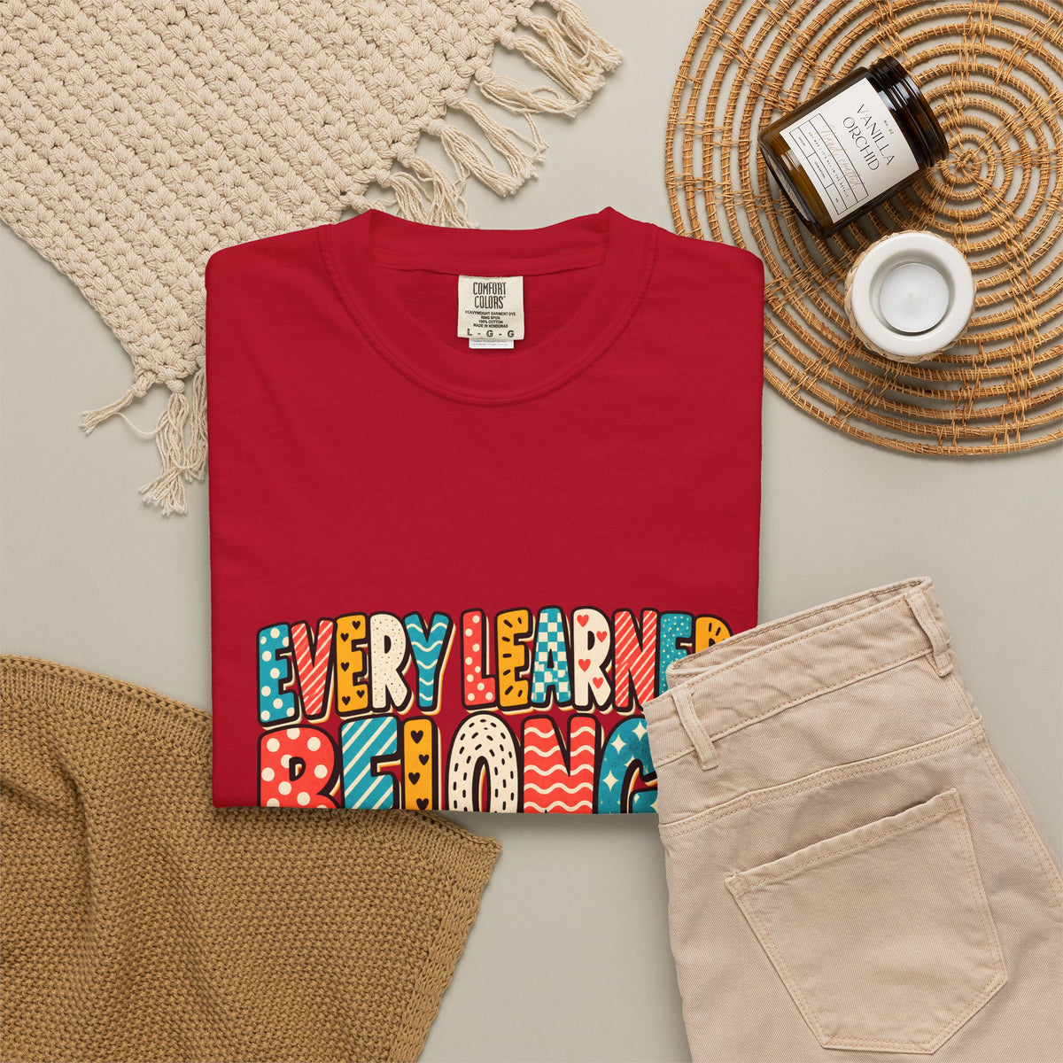 Comfort Colors® Every Learner Belongs T-Shirt, Inclusive Education Teacher Gift, Special Education Classroom, Back to School Teacher Shirt