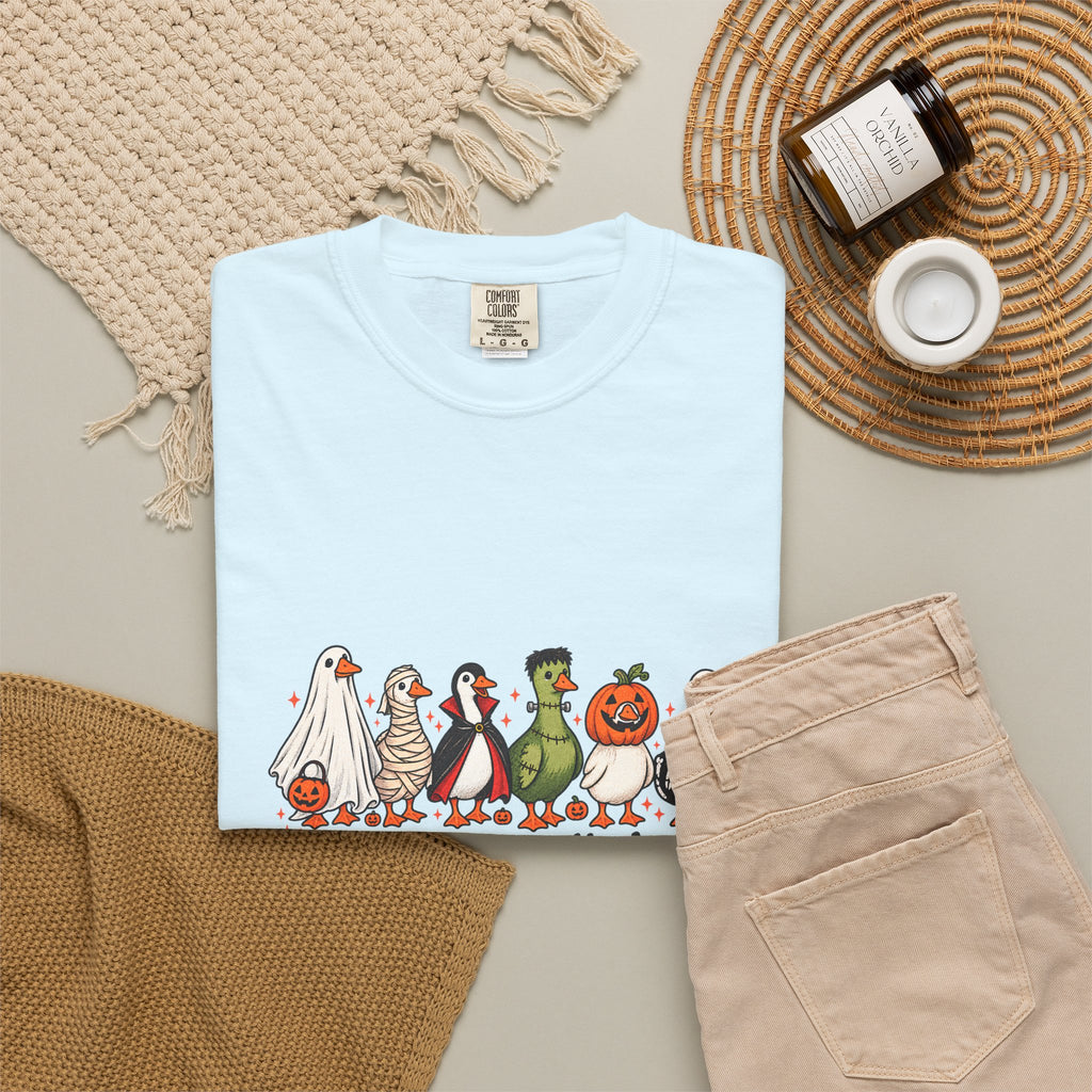 Camiseta divertida de ganso de Halloween Comfort Colors®, camisa de ganso espeluznante, camisa de Halloween, camiseta de ganso esqueleto, camisa de temporada espeluznante, camiseta espeluznante