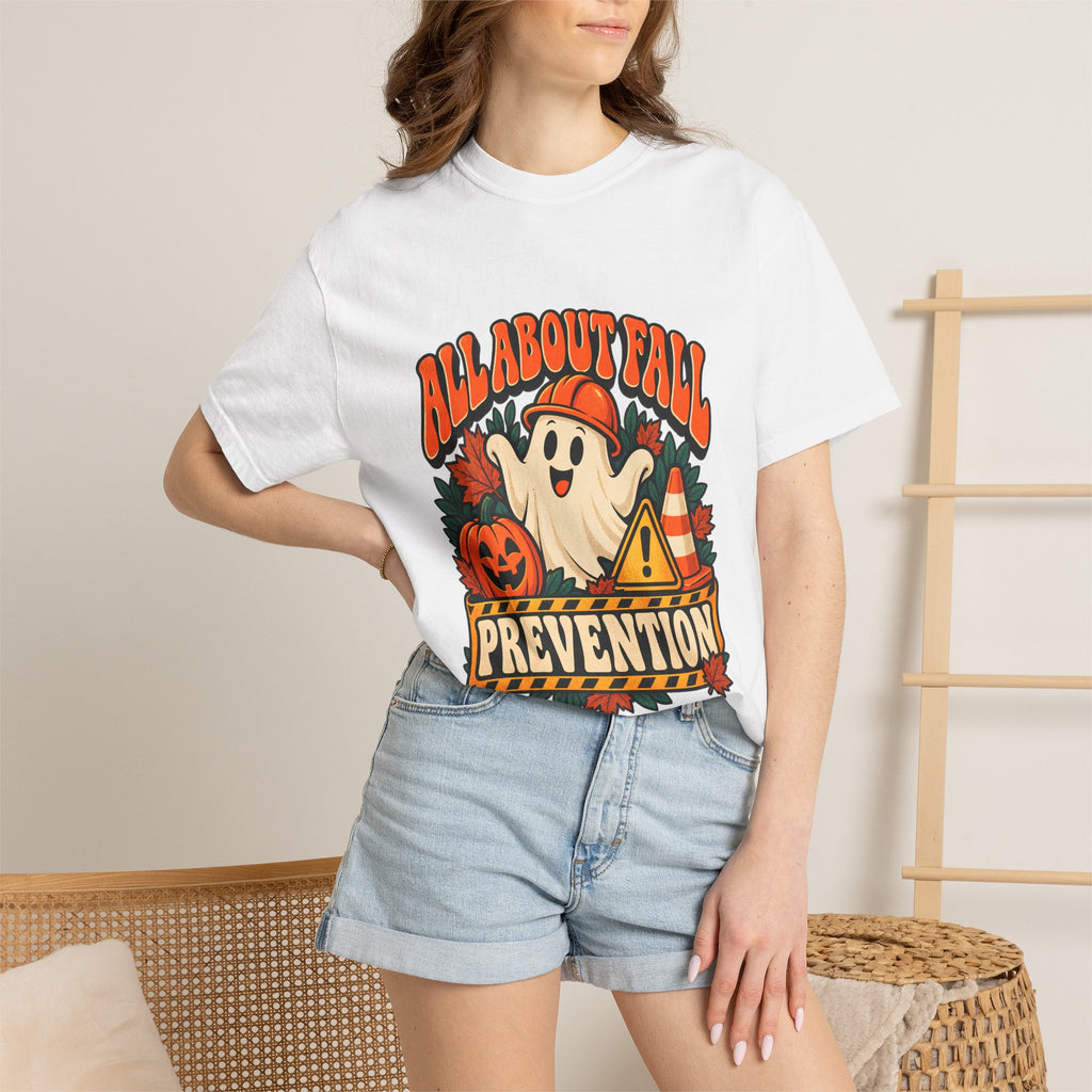T-shirt Comfort Colors® All About Fall Prevention, cadeau amusant pour kinésithérapeute, t-shirt graphique pour ergothérapeute spécial Halloween