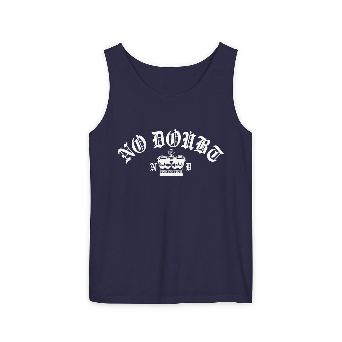 Comfort Colors® No Doubt Band Unisex Tank top, 90s Ska Punk Rock Graphic Tee, Tragic Kingdom Era Orange Crop Top,Retro Gwen Stefani Fan Gift