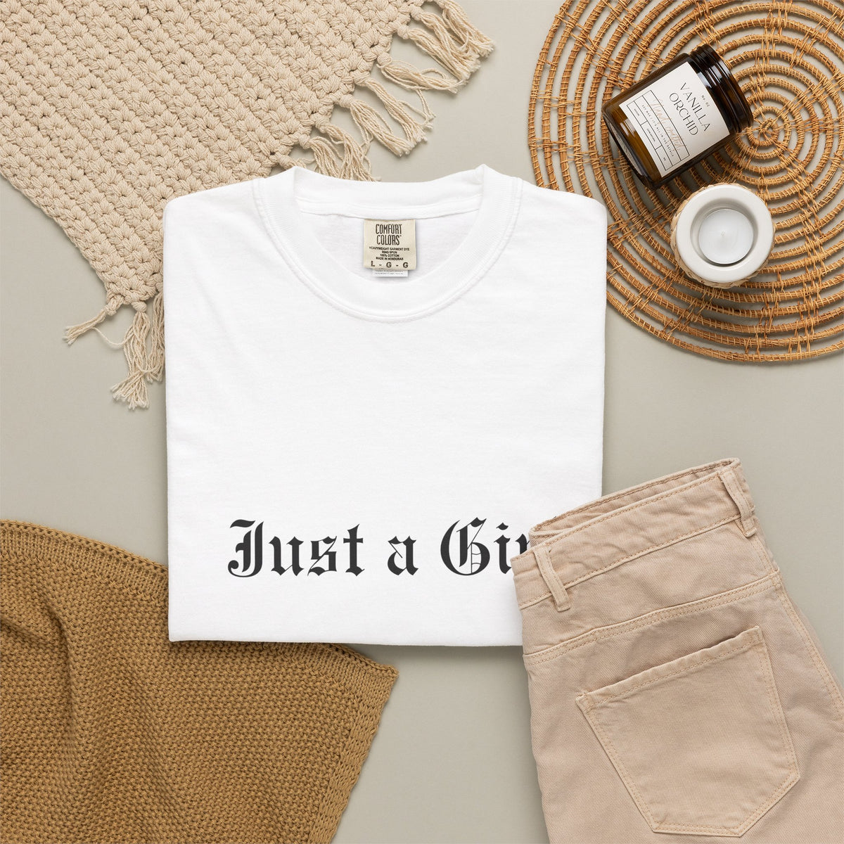 Comfort Colors® NO DOUBT Band Tee | Vintage-Inspired Rock Shirt, Tragic Kingdom Design - Im Just a Girl