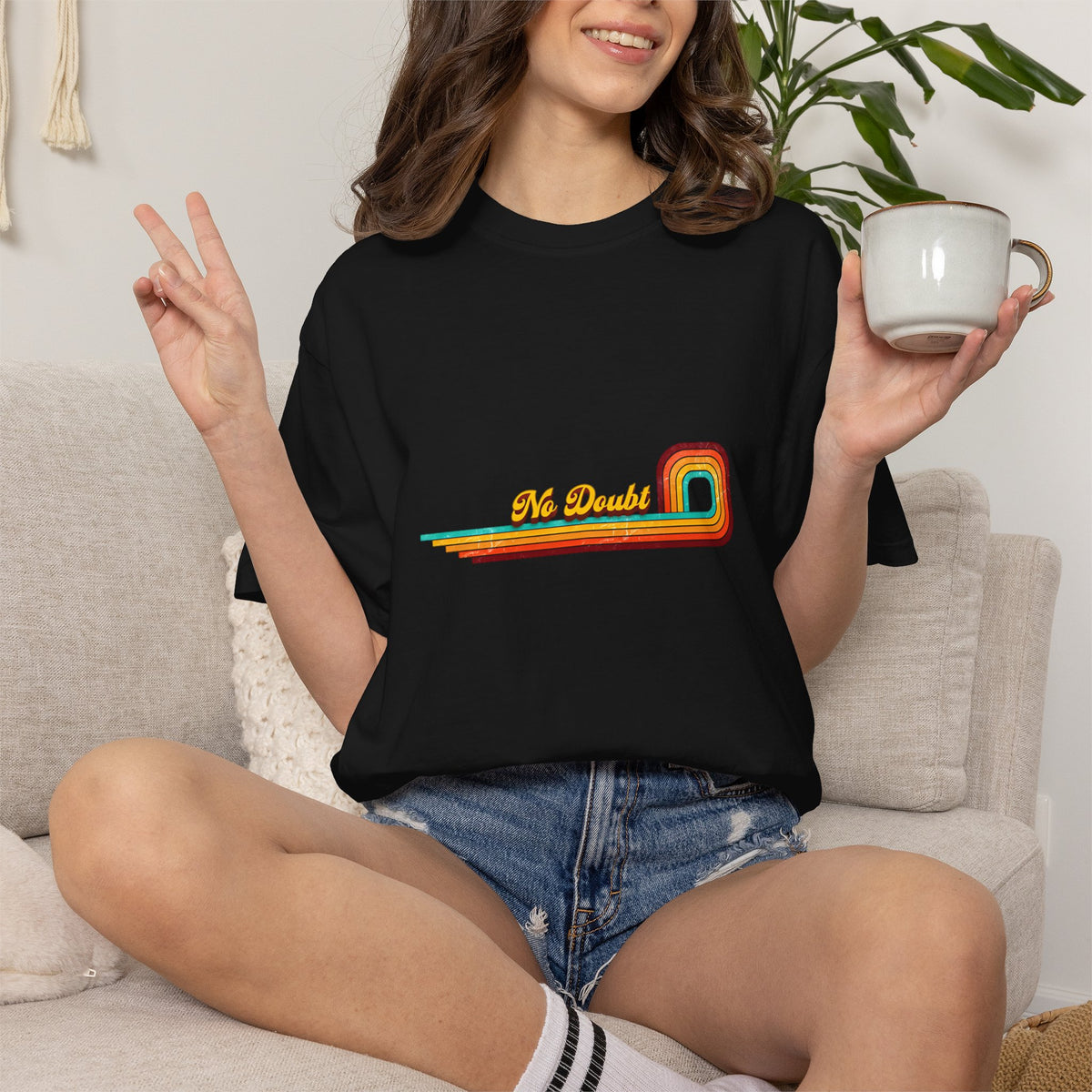 Comfort Colors® No Doubt Retro Rainbow T-Shirt