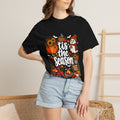 T-shirt Comfort Colors® « Tis the Season », cadeau pour amateur de citrouilles, t-shirt pour l'automne, Thanksgiving et Halloween, t-shirt douillet pour la saison des récoltes pour femmes