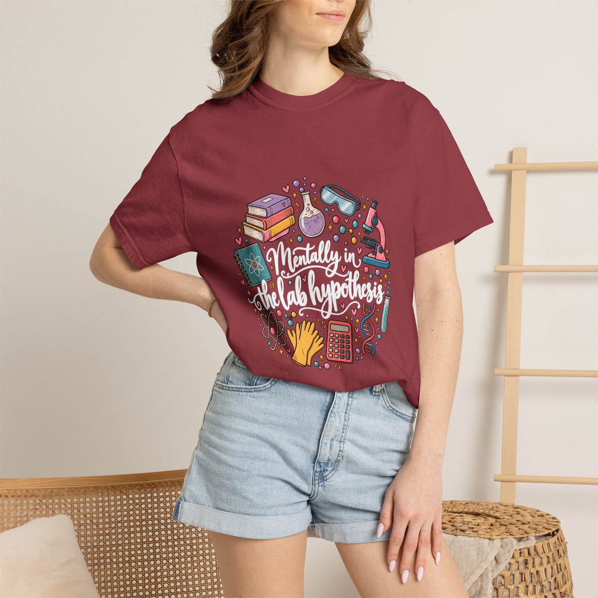 Comfort Colors® Mentally in the Lab Hypothesis Shirt, Funny Science Teacher Gift, STEM Chemistry Biology shirt, Lab Scientist Student Shirt