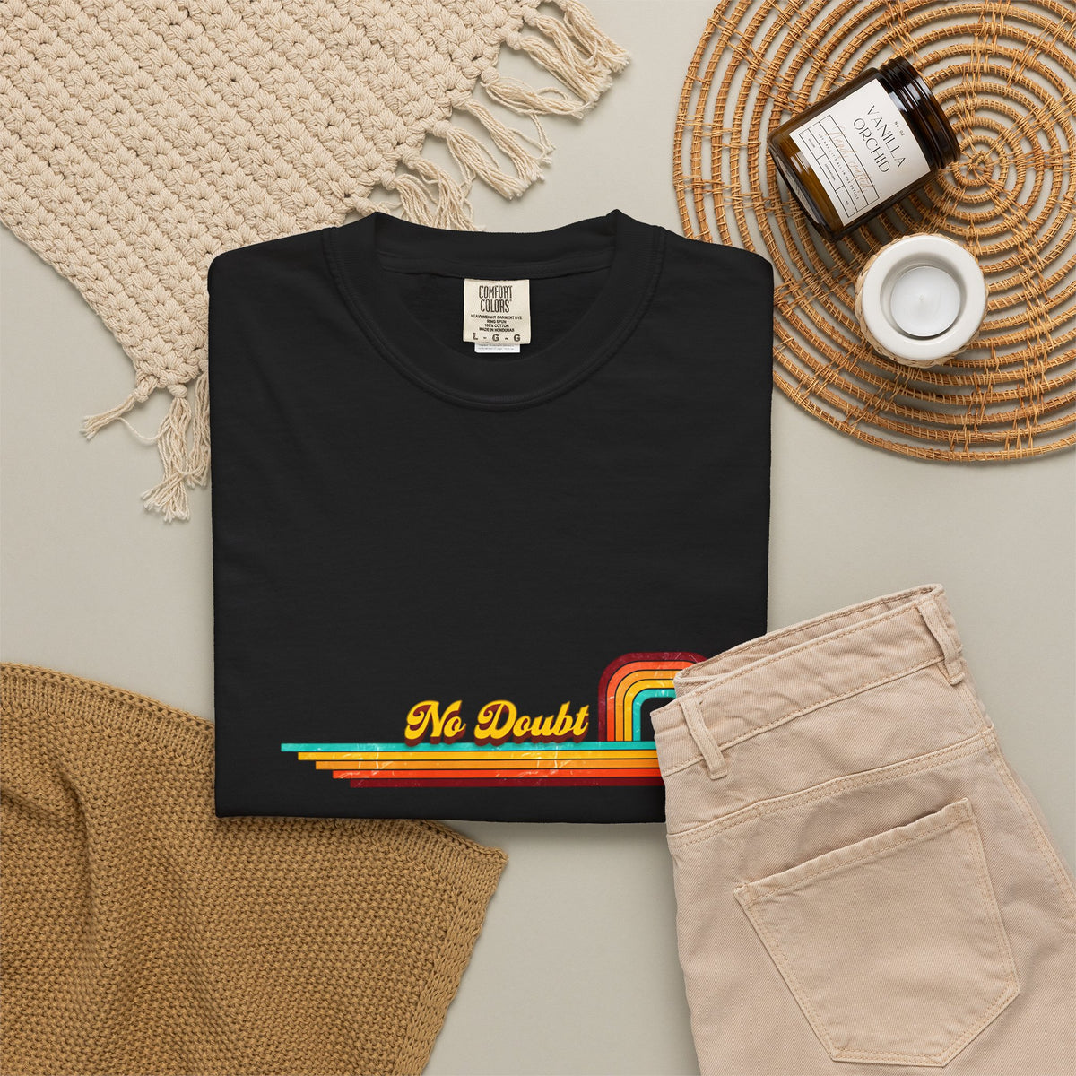 Comfort Colors® No Doubt Retro Rainbow T-Shirt