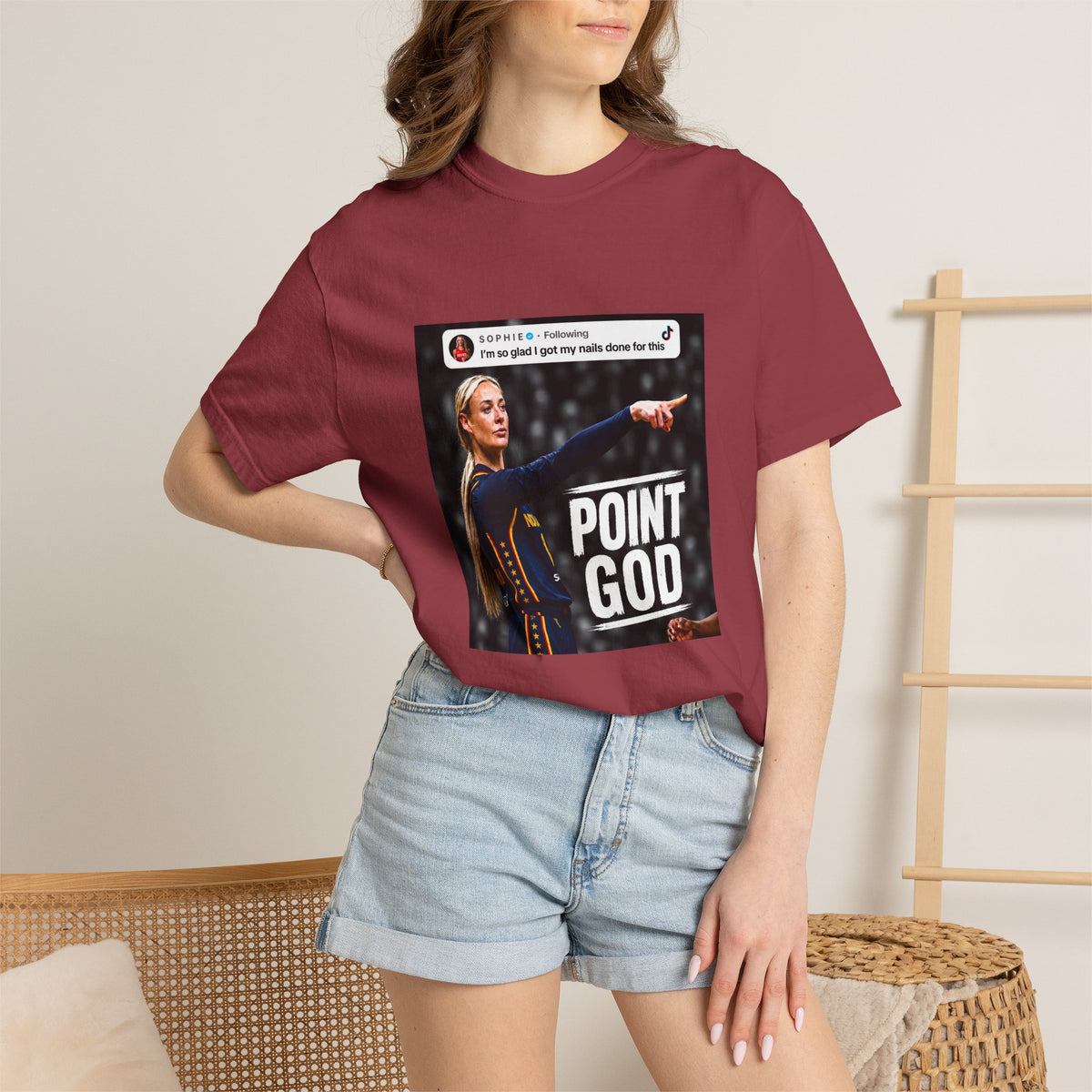 Comfort Colors® Sophie Cunningham Point Signature Basketball Shirt