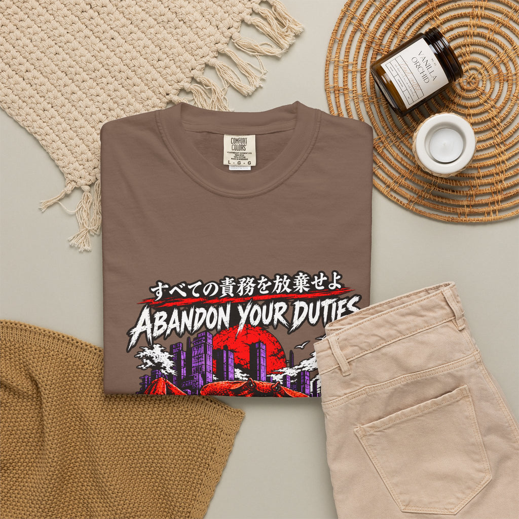 Comfort Colors® Abandon Your Duties Evolve Into Crab Funny T-Shirt