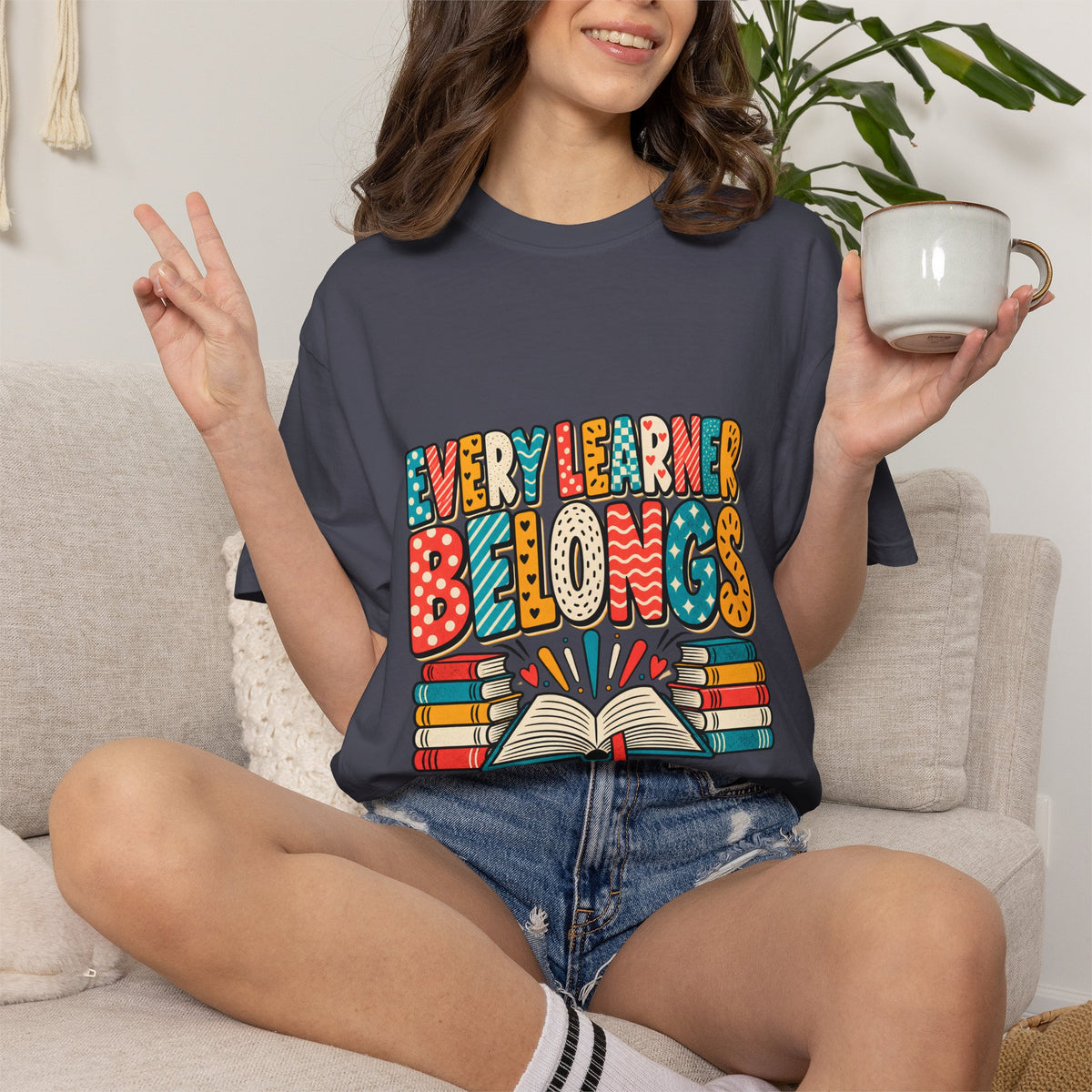 Comfort Colors® Every Learner Belongs T-Shirt, Inclusive Education Teacher Gift, Special Education Classroom, Back to School Teacher Shirt