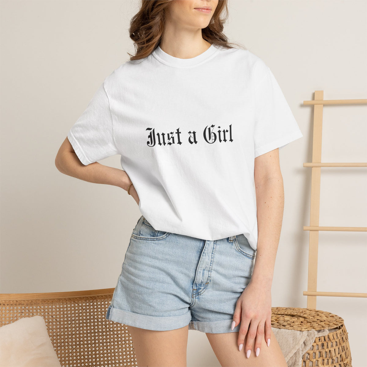 Comfort Colors® NO DOUBT Band Tee | Vintage-Inspired Rock Shirt, Tragic Kingdom Design - Im Just a Girl