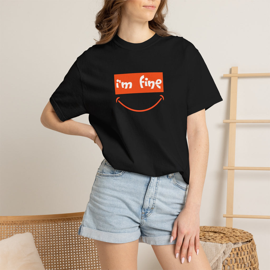 Comfort Colors® I'm Fine Shirt, Sarcastic Humor Shirt, Mental Health Shirt, Funny Therapy Gift, Therapy Shirt, Drowning Shirt, Gift for Her