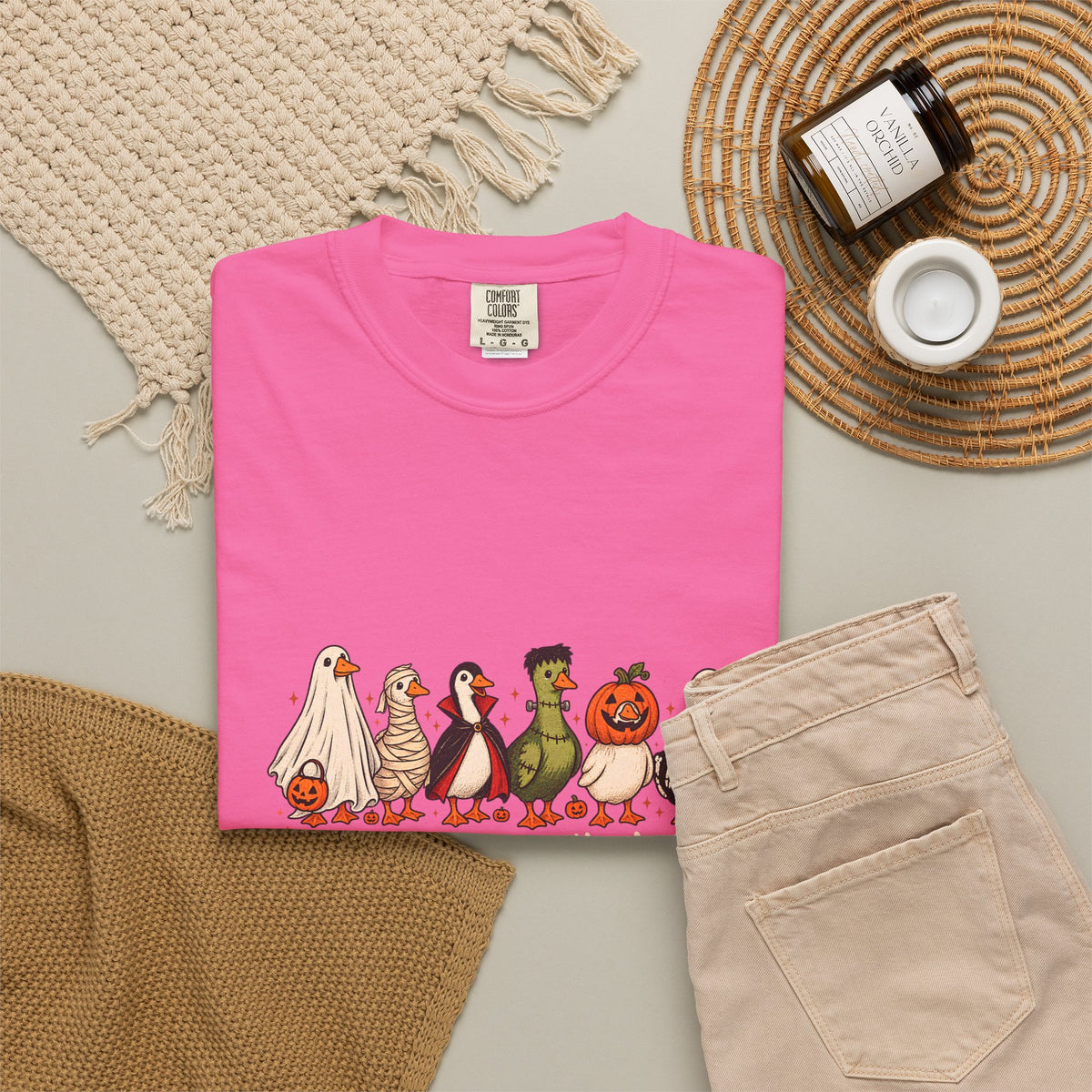 Camiseta divertida de ganso de Halloween Comfort Colors®, camisa de ganso espeluznante, camisa de Halloween, camiseta de ganso esqueleto, camisa de temporada espeluznante, camiseta espeluznante