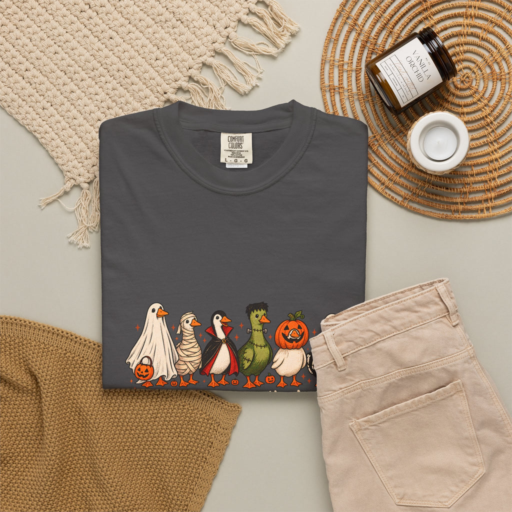 Camiseta divertida de ganso de Halloween Comfort Colors®, camisa de ganso espeluznante, camisa de Halloween, camiseta de ganso esqueleto, camisa de temporada espeluznante, camiseta espeluznante